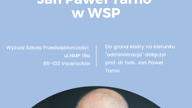 prof. dr hab. Jan Paweł Tarno poprowadzi ze studentami zajęcia z zakresu prawa i postępowania administracyjnego